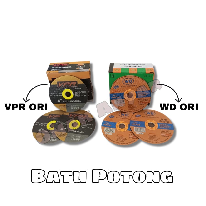 Batu Potong Mata Gerinda Iron Besi Stainless Original WD 4x1