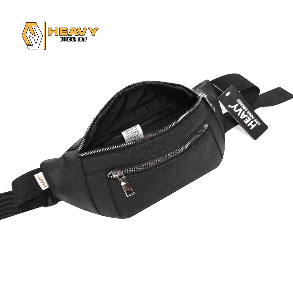 Waistbag Kulit Heavy Pria/Wanita - Tas Pinggang Original Heavy PU. Leather