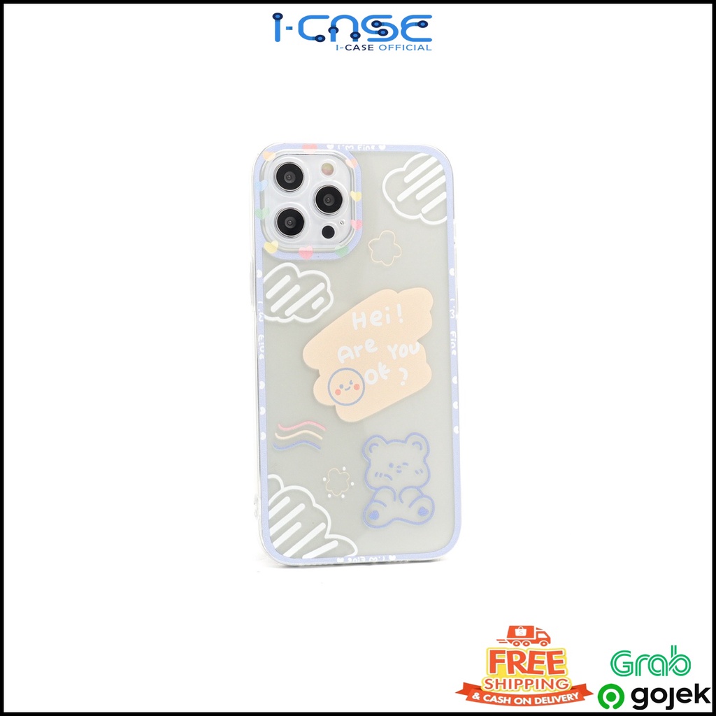 CLEAR SOFTCASE FINE DAY FOR IPHONE 7 8 SE 7+ 8+ X XR XS 11 12 13 MINI PRO MAX