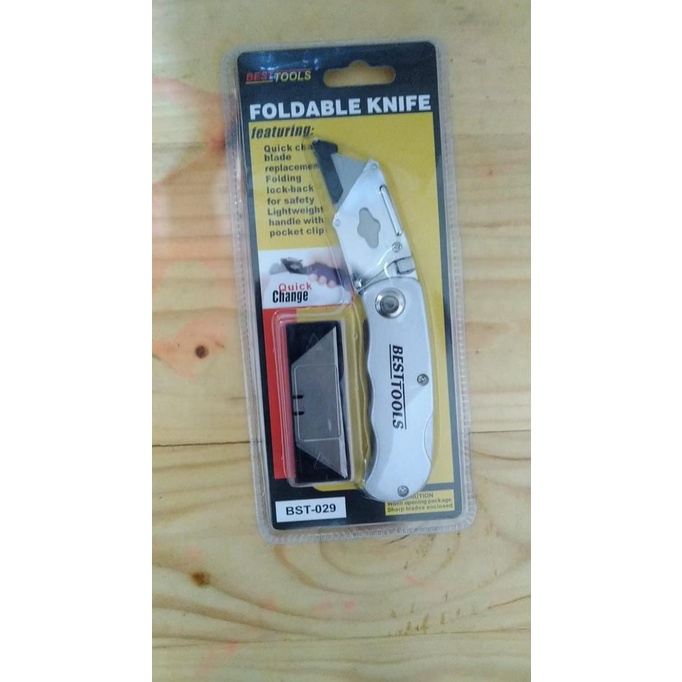 

Jual Pisau Cutter Lipat / Foldable Knife / Folding Cutter Knife Besttools Trendi