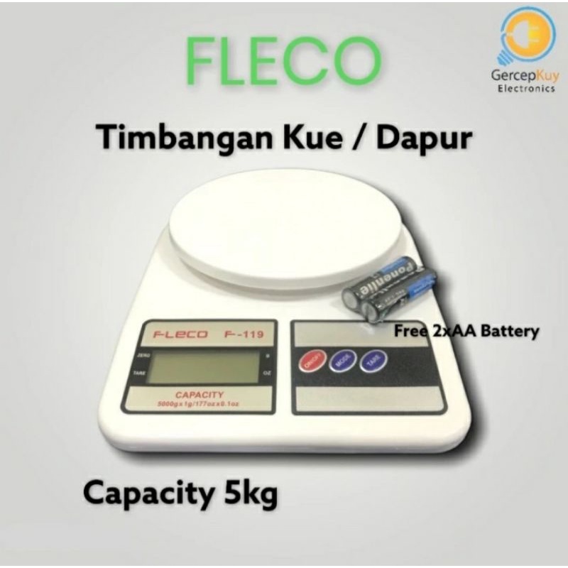 Timbangan Kue Digital 5kg FLECO F119