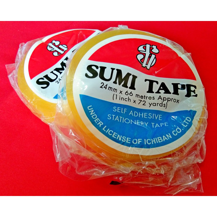 

Sumi Tape Stationery tape 24 x 66 mm (1" x 72 Y) - 1 Roll / 1 Pcs ( IRRA STORE )