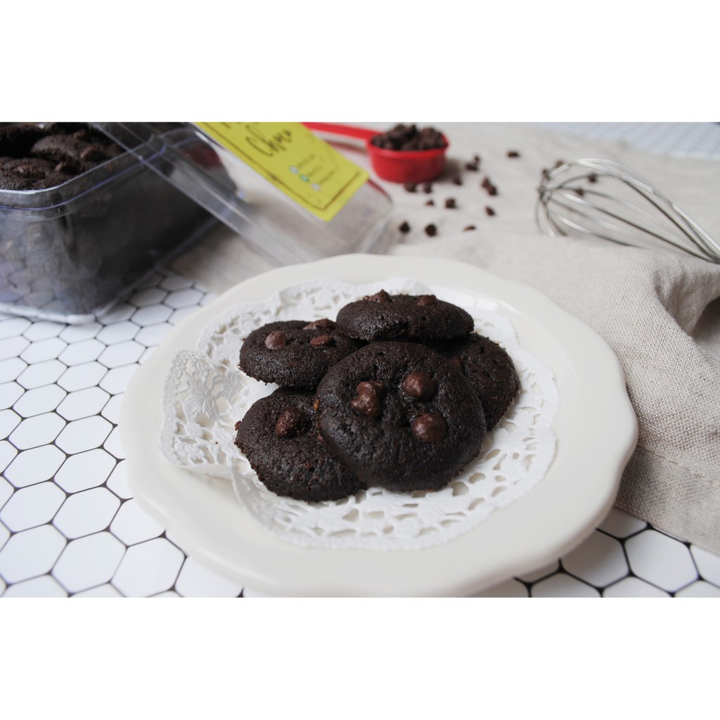 

Kue Kering Coklat Dark Chocolate Chip Cookies