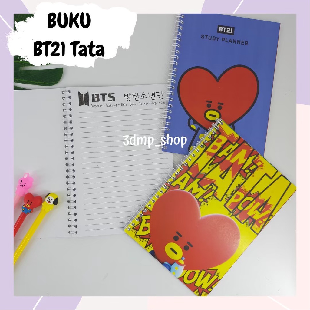 Buku Note Notes Ring VAN BT21 KPOP