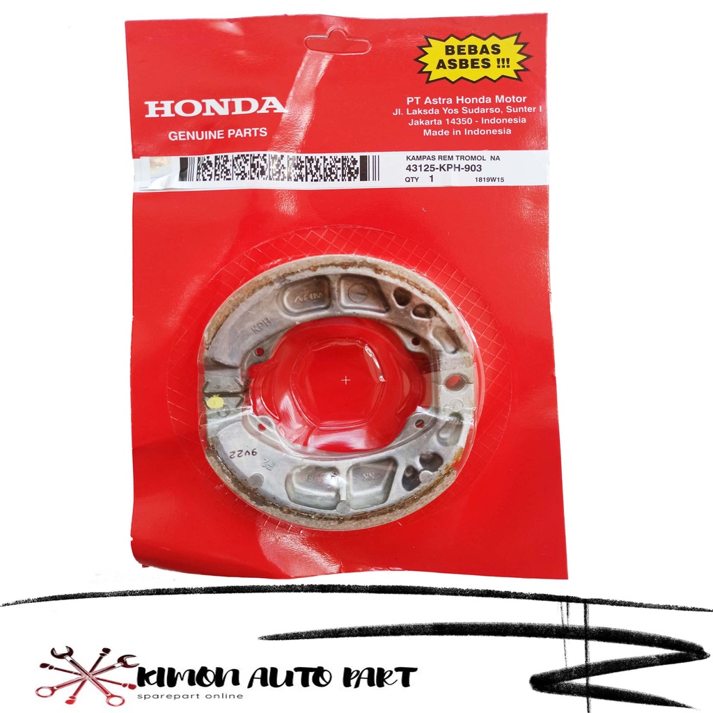 KAMPAS REM BELAKANG KARISMA SUPRA X 125 FIT GRAND / KAMPAS REM TROMOL KARISMA / KAMPAS REM KARISMA