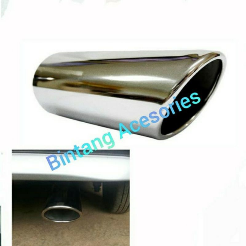 Mufler Ujung Knalpot Mobil GRAND NEW INNOVA OLD Model Miring