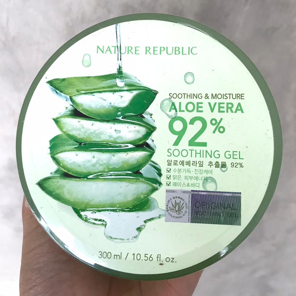 Promo Nature Republic ALoevera 92% JAMIN ORIGINAL 1000% ( Hologram )