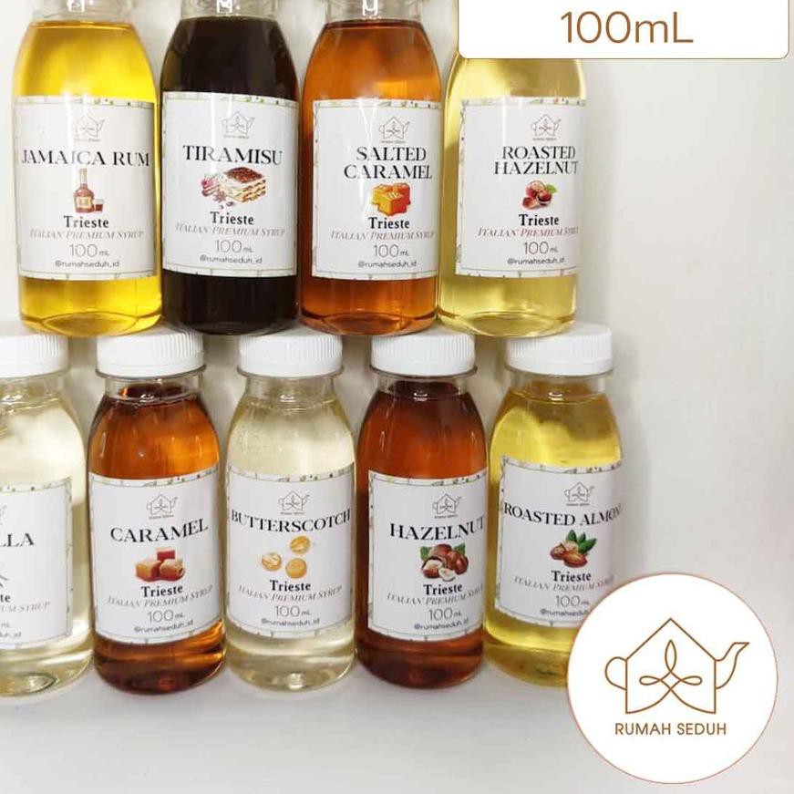 

TERBARU ❁ Trieste Syrup kecil 100mL - Coffee Syrup : Caramel, Vanila, Rum, Hazelnut, Almond..