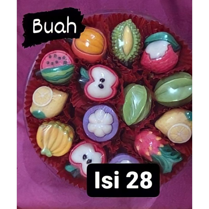 

Coklat Karakter Buah Lucu/250gram