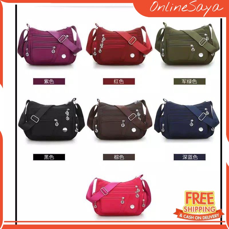 SR-400 - TAS SELEMPANG WANITA - TAS IMPORT - SELEMPANG NILON - RUIMOTI - TAS WANITA - TAS (TV-27) Ch