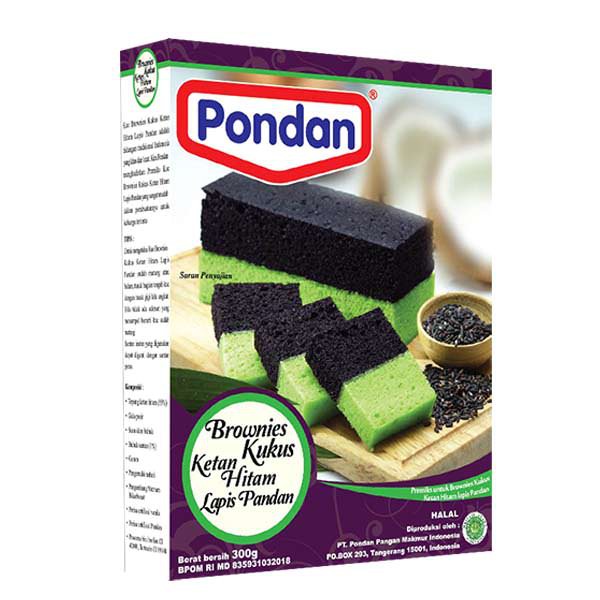 

PONDAN BROWNIES KUKUS KETAN HITAM LAPIS PANDAN 300 GRAM