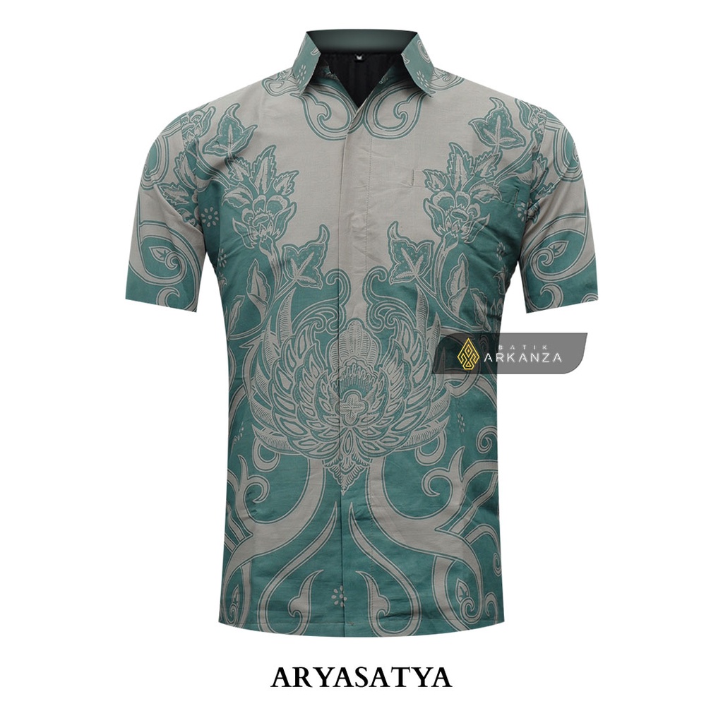 BATIK ARKANZA Motif ARYASATYA Kemeja Batik Pria Lengan Panjang