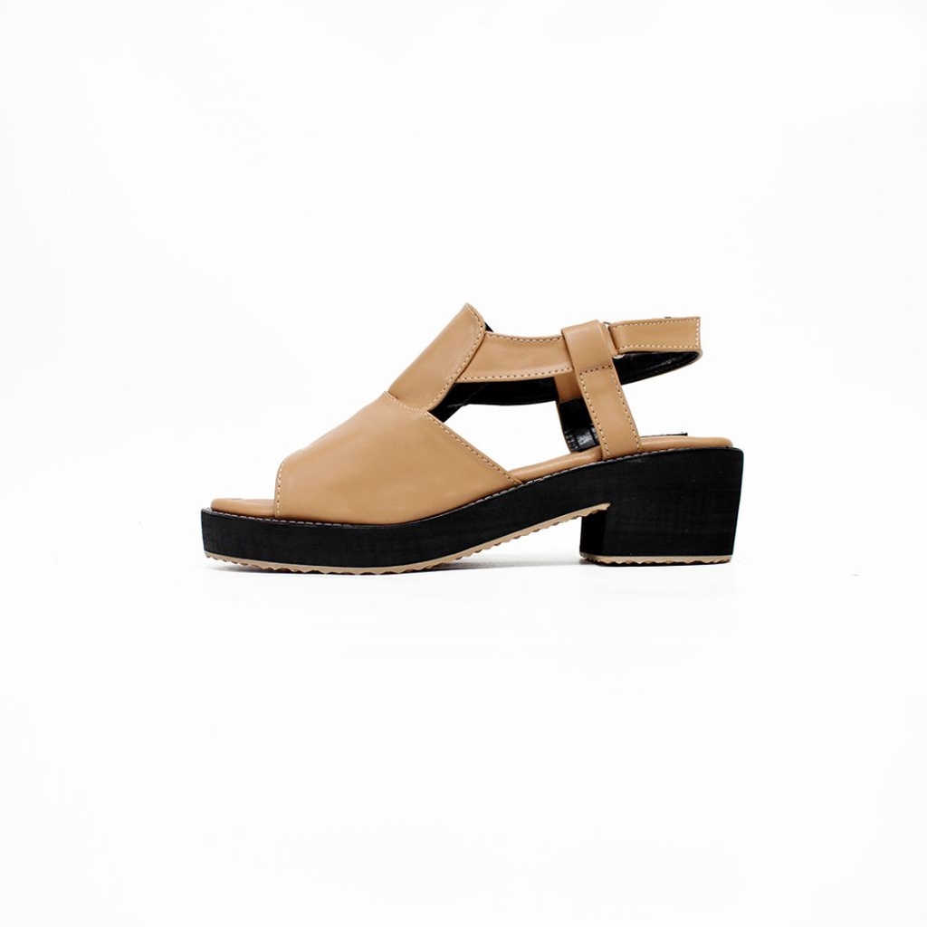 FARADELA Sandal Wedges Spon F01-01.5-Mocca