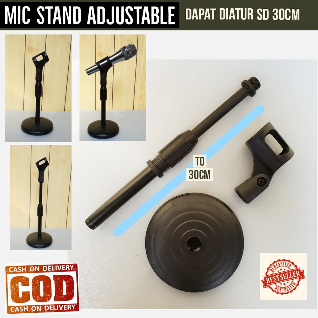 Stand Microphone / Stand Holder Handphone/ Stand Holder HP Tingkat /Liftable Foldable Phone Holder