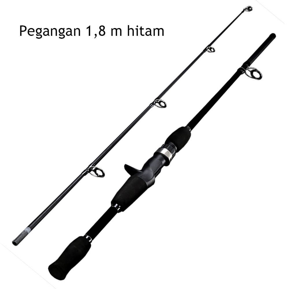 Carbon Fiber Joran Pancing Casting Spinning Fishing Rod Murah Max Drag 9-10kg 1.8M/5.9ft 5 -15LB Joran Pancing Carbon Fiber Rod For Freshwater Fishing Tackle Fishing Pole Fishing Gear