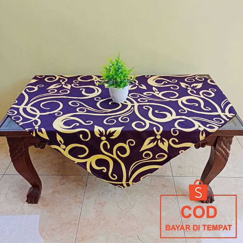 ✅COD TAPLAK ALAS MEJA TAMU KAIN MEWAH 100X100 CM MODEL PERSEGI KOTAK SEGI EMPAT MOTIF BATIK AESTHETIC ESTETIK PERLENGKAPAN HIASAN DEKORASI PERABOTAN RUANGAN RUMAH TANGGA MINIMALIS MODERN SERBAGUNA