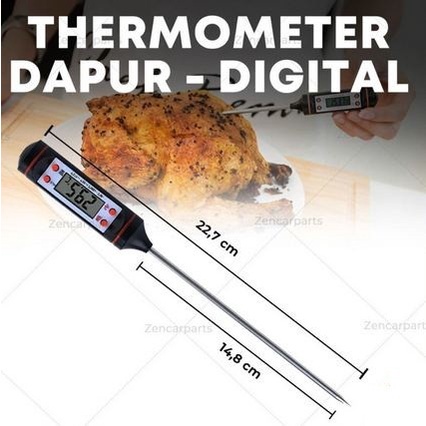 THERMOMETER Digital MASAK Dapur Termometer Masakan Suhu Air Daging bbq