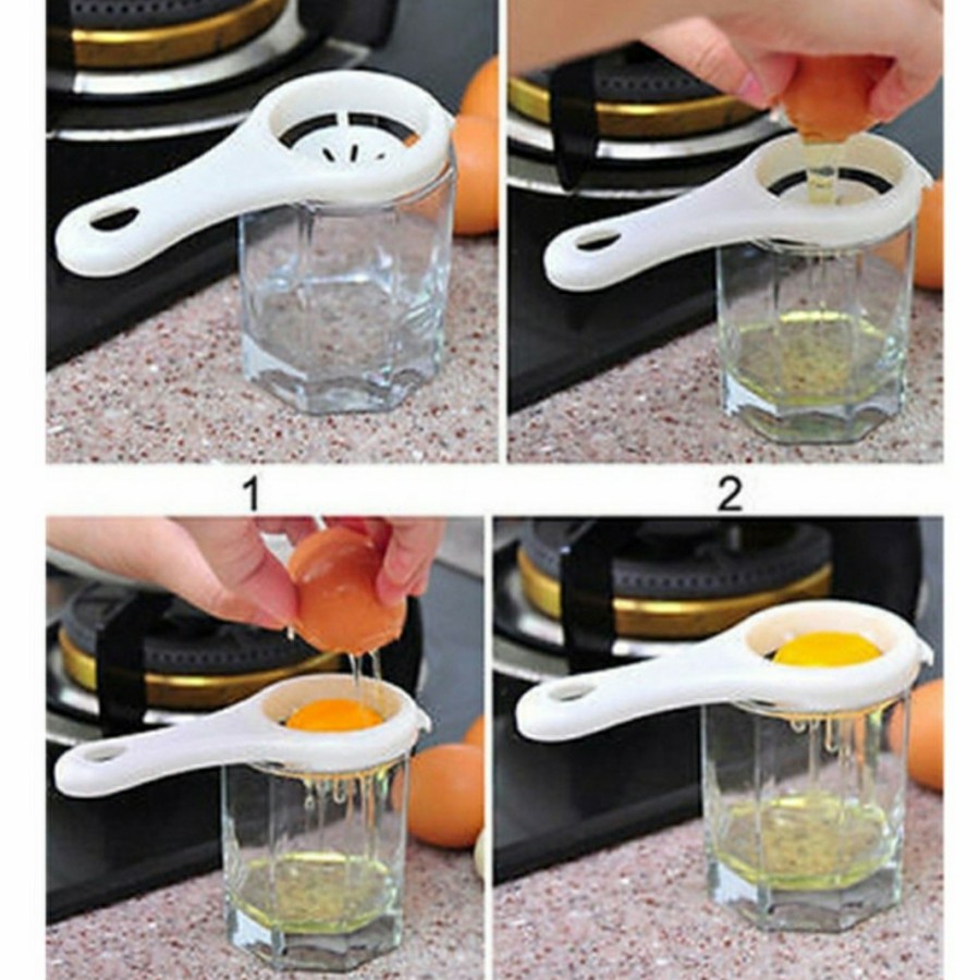 Sendok Pemisah Kuning Telur Alat Pemisah Putih Telur Egg Separator/okeeeee