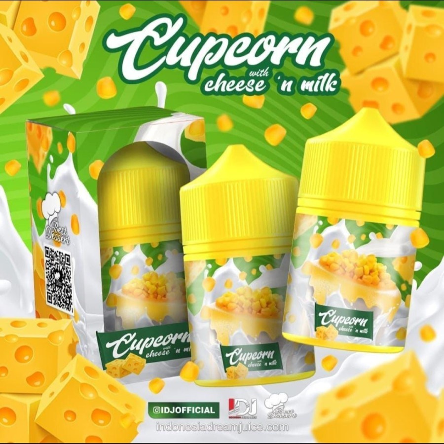 CUPCORN CUP CORN CHEESE N MILK JASUKE BY IDJ 3MG 60ML