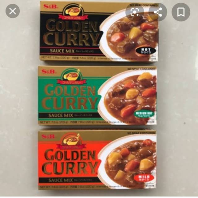 

S&B GOLDEN CURRY SAUCE MIX 220 GR