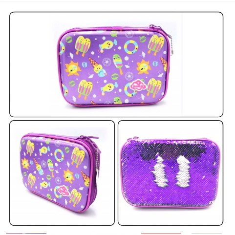 

Sanwa Sequin Reverse Pencil Case - Kotak Pensil Sequin 4.9