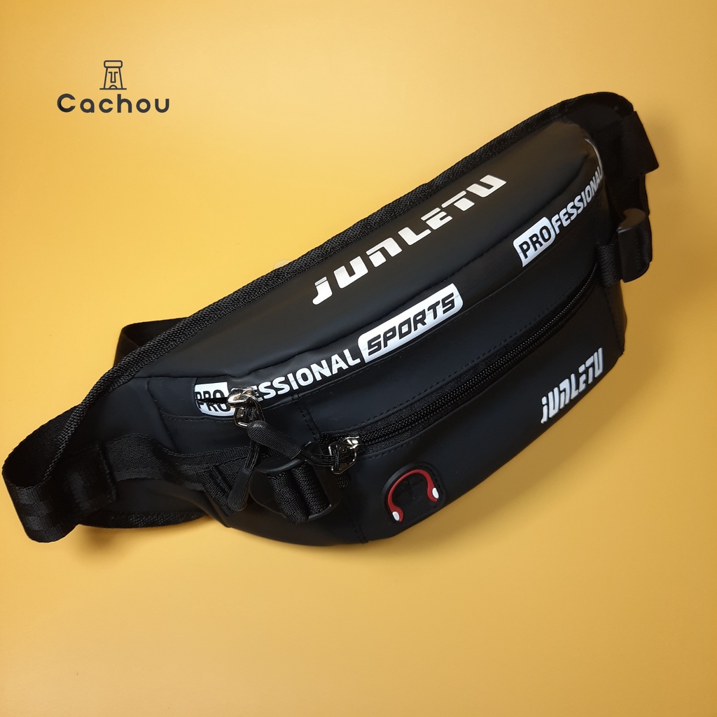 Cachou Tas Selempang Pria Mvd Anti Air Slempang Waistbag Waterproof