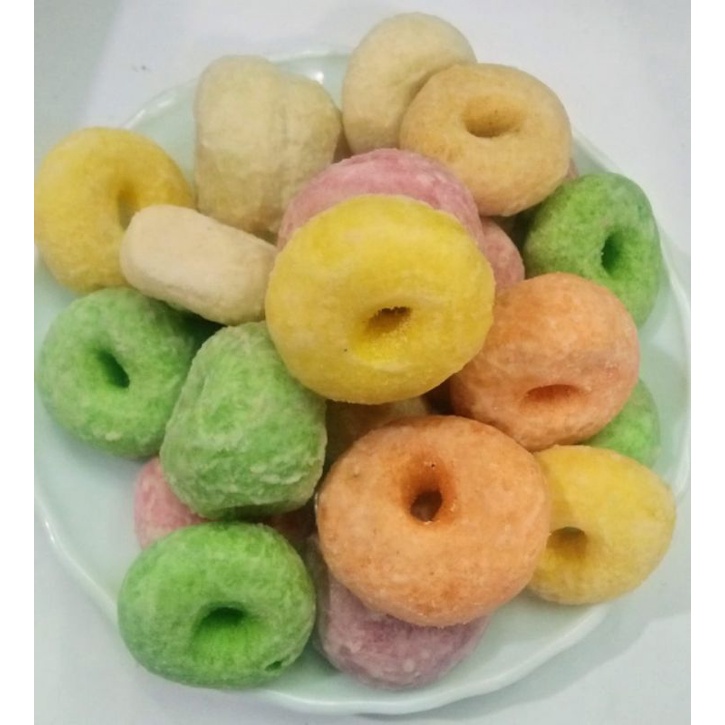 

donat warna telor gabus warna 250gram