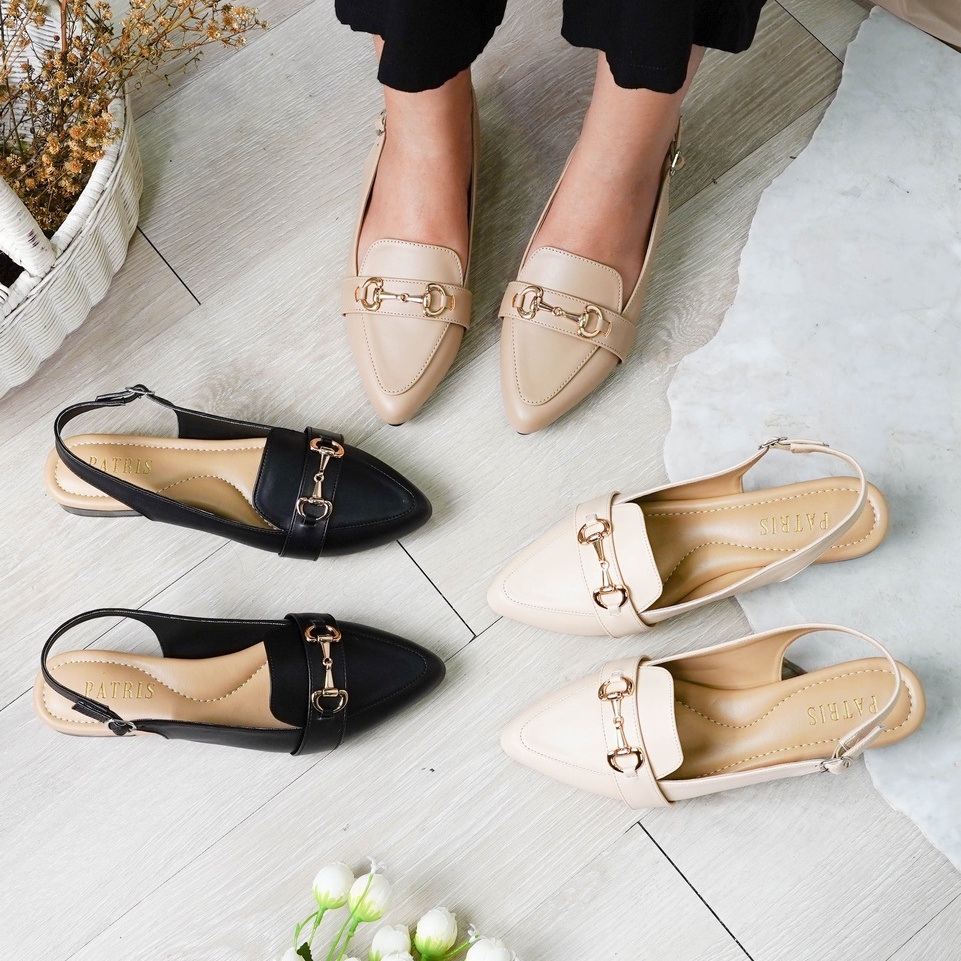 Patris Indira PTS 19 Mules Wanita Heels / Hak 3 Cm