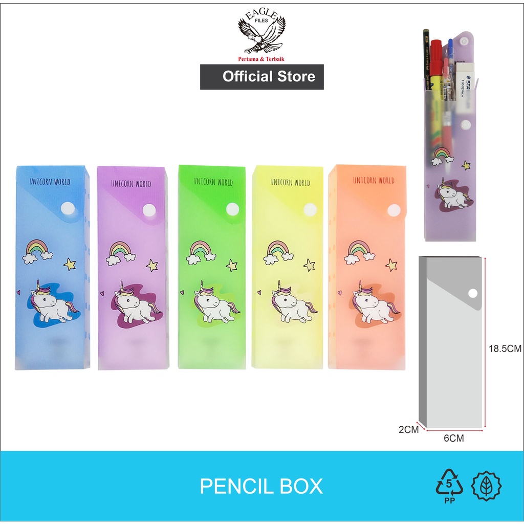 

TOMEX Kotak Pensil UNICORN Murah / Tempat Pensil / Pencil Case /Tepak Pensil