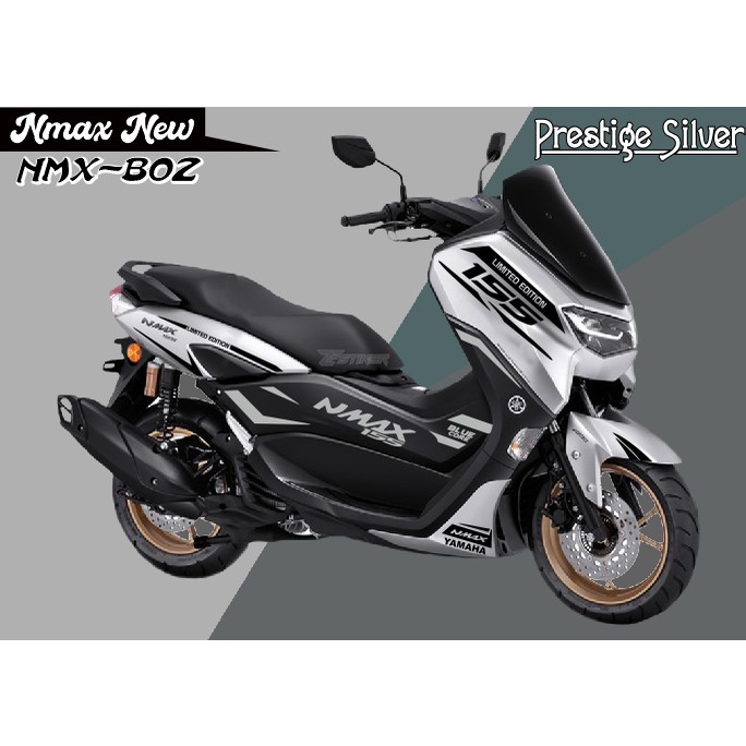 CUTTING STIKER NMAX PRESTIGE SILVER CODE NMX-B02 | STIKER NEW NMAX 155 MURAH