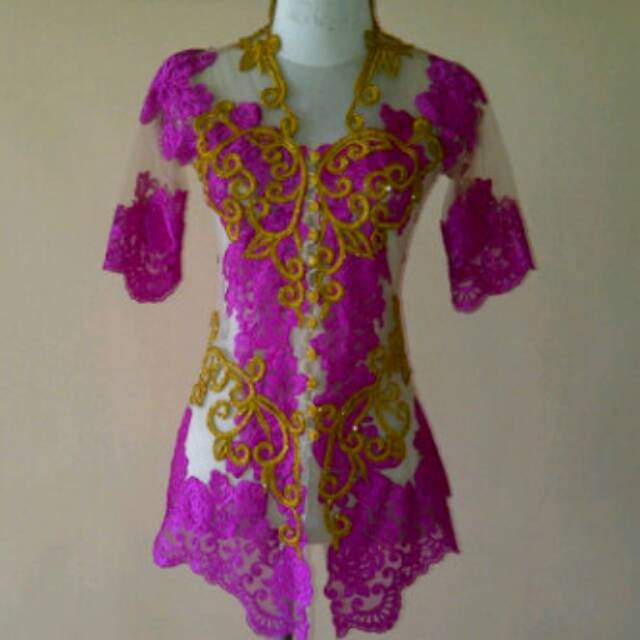 Kebaya Modifikasi Pink Gold