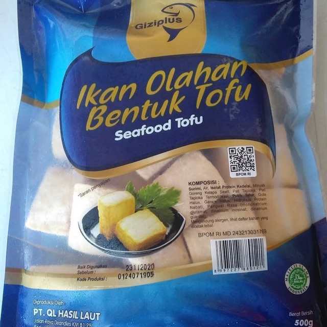 

GiziPlus Tofu Seafood 500g