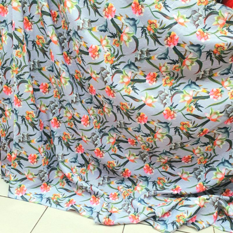 Kain Jacquard Jaquard Jaguard Emboss Tebal Premium