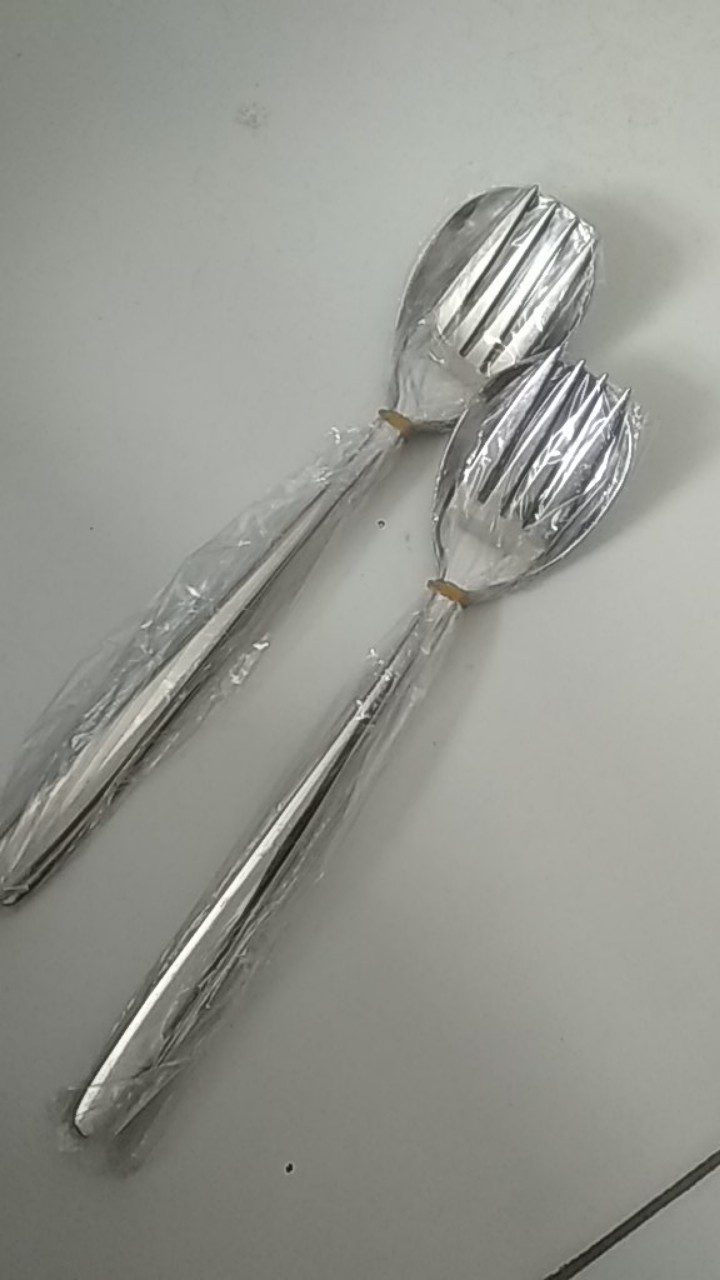 Sendok + Garpu Sujeo Korea Bahan Stainless Tebal Gagang Panjang