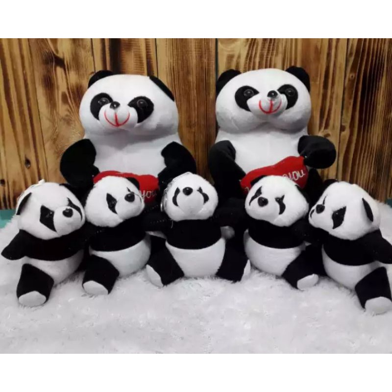 boneka panda beranak 5,boneka panda,mainan anak,boneka panda beranak 3,panda