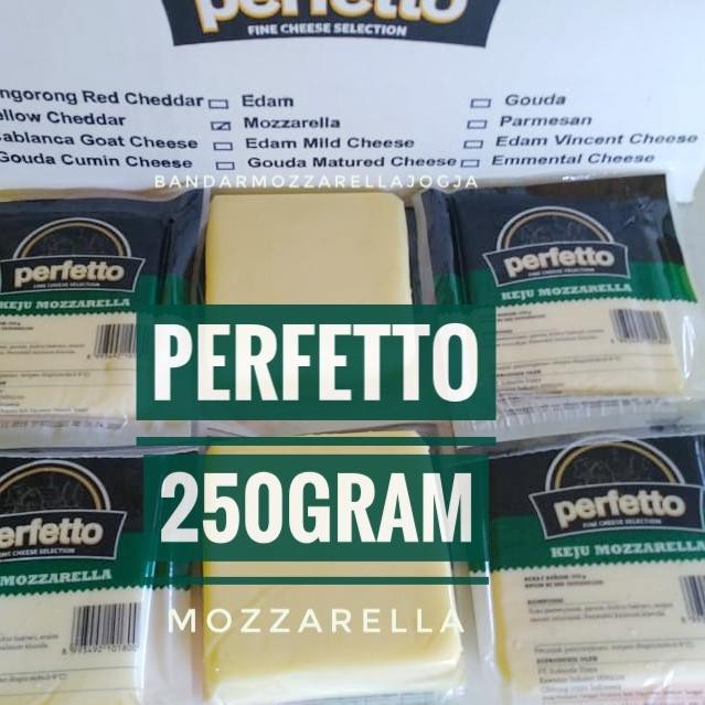 

Diskon!! (fvk-597) Mozzarella Perfetto 250gr mozarella Jogja
