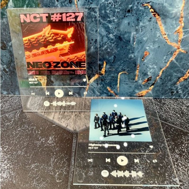 Pajangan Acrylic Custom / Acrylic Photocard - Spotify Song Album Art