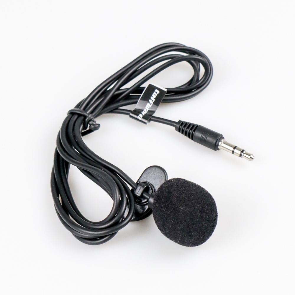 Taffware 3.5mm Microphone with Clip for Smartphone / Laptop / Tablet PC -503 - Black