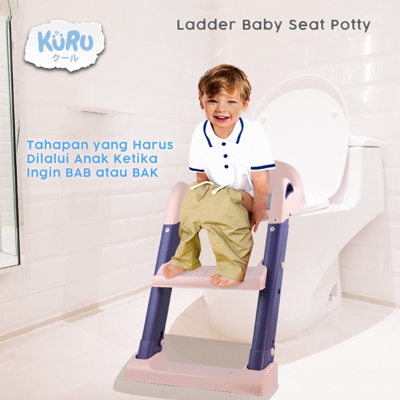 Kuru Baby Potty Training Ladder Step / Tangga Training Toilet Anak