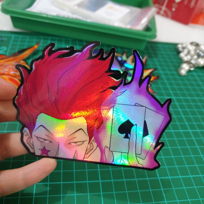 Sticker Hologram Anime - PSH215 Besar - Hunter x Hunter - Hisoka