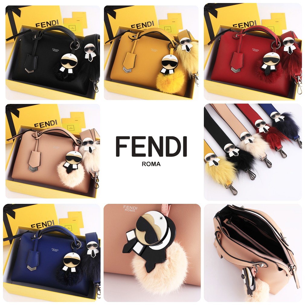 Fendi ByTheWay Boston with Karlito Mirror Charm&Karlito Strap Dh #1060