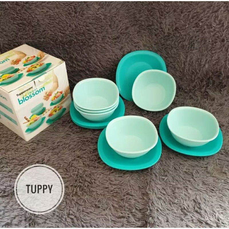 TUPPERWARE PROMO SWEET BLOSSOM DESSERT SET TOSCA