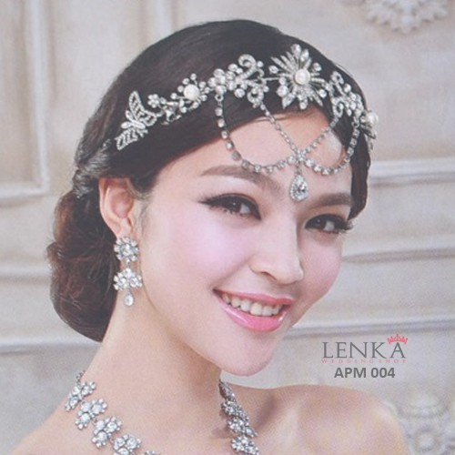 [STOK TERBATAS] TIARA RAMBUT CRYSTAL PESTA PENGANTIN WANITA MODERN APM004