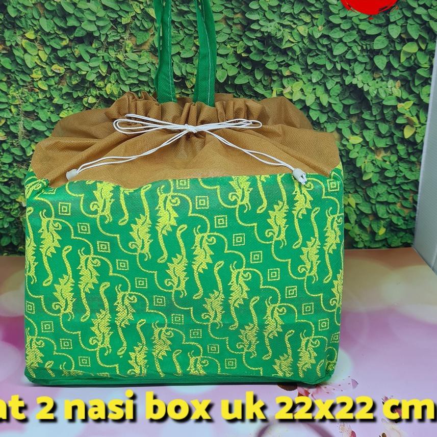 

YYY♝ 12pcs Tas Kain Spunbond SERUT BATIK PARANG Pesta Syukuran Hajatan Besekan uk.22x22 Barang Laris