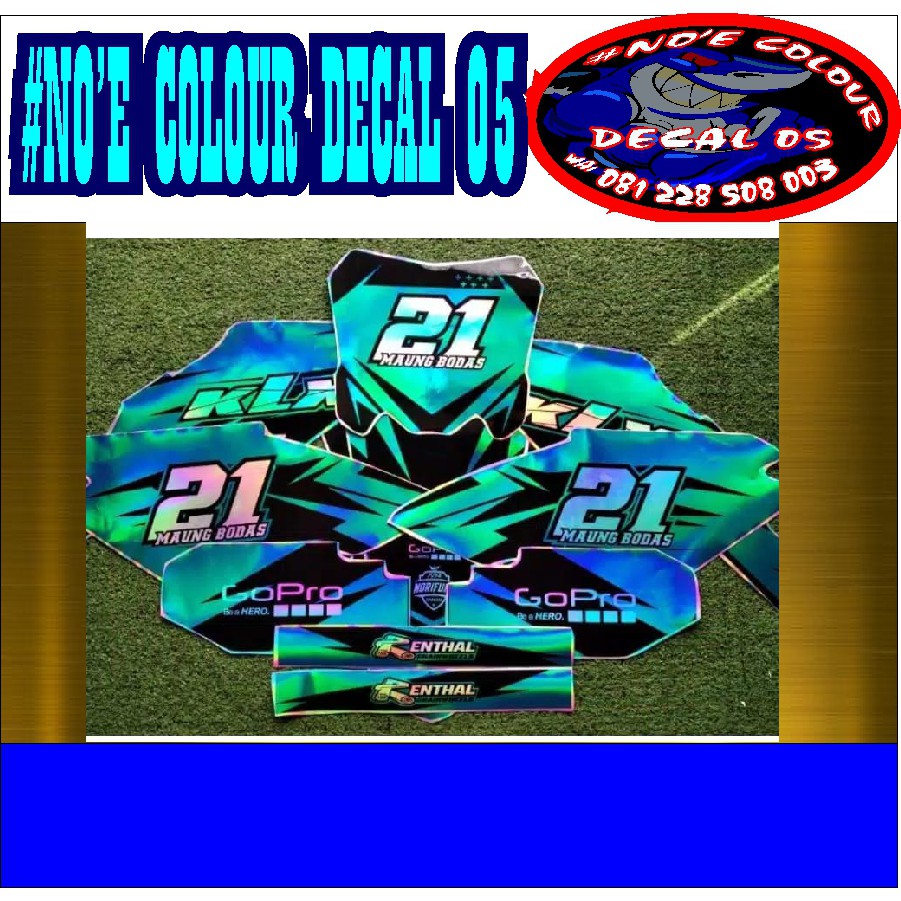 DECAL STICKER HOLOGRAM CRF 150L,KLX, DTRACKER, WR155 FULL BODY (Bahan Max decal)cod