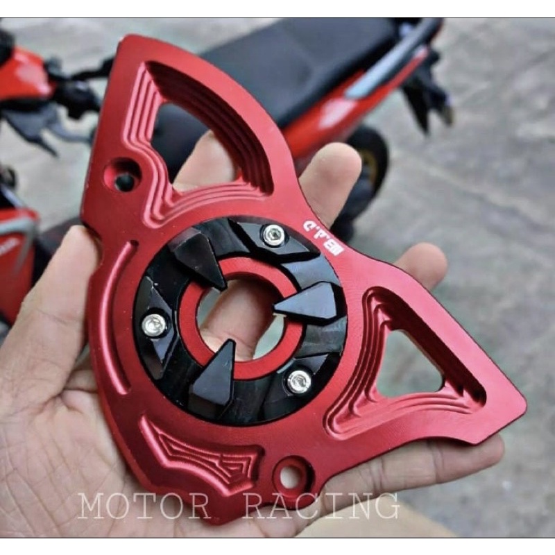 cover gear-tutup gear depan cnc vixion - r15 - xabre - v84 - mx king