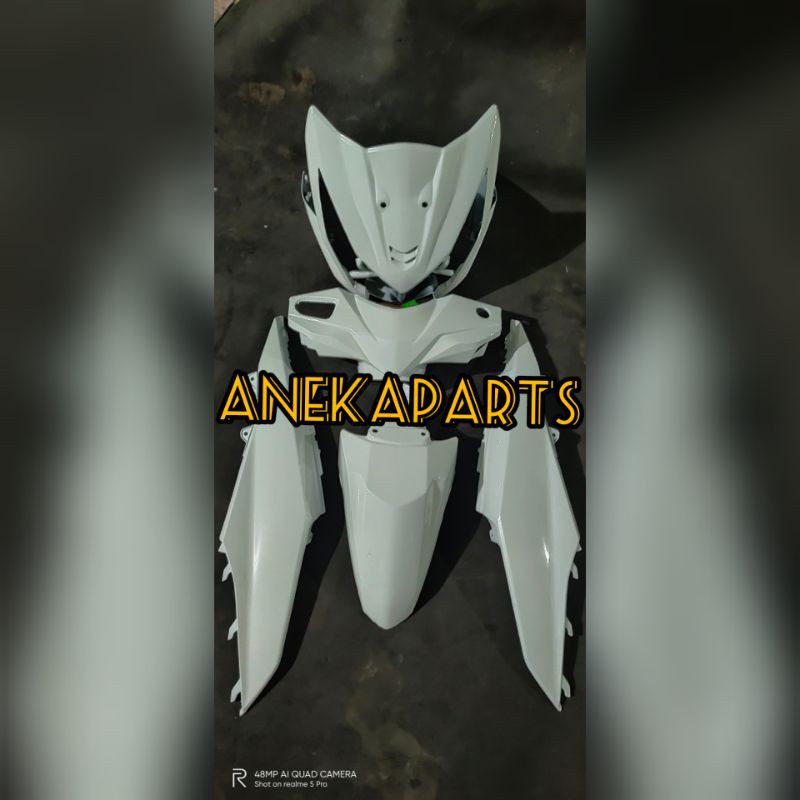 body halus full set beat fi 2013-2015 putih polos