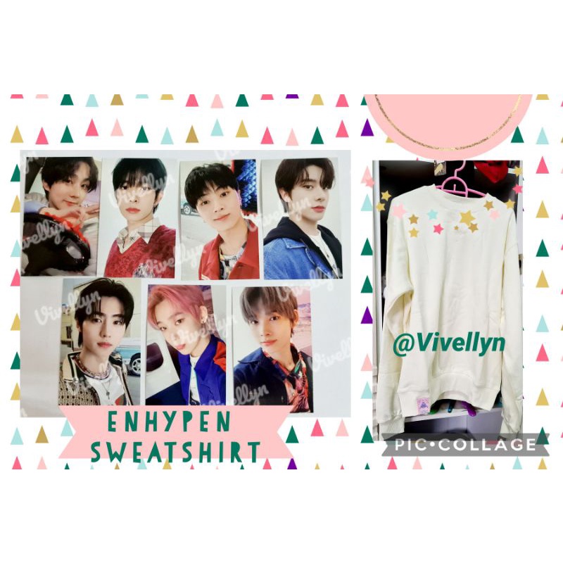 PhotoCard PC ENHYPEN SWEATSHIRT & ANNIVERSARY WV (READY) JAY SUNGHOON HEESEUNG JAKE JUNGWON SUNOO NI