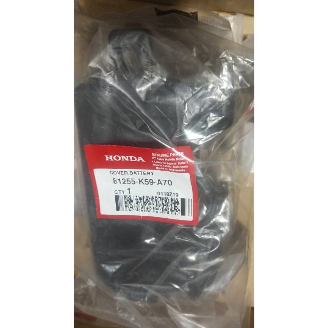 81255-K59-A70 Cover Battery - Cover Tutup aki Vario 150 2018 asli AHM