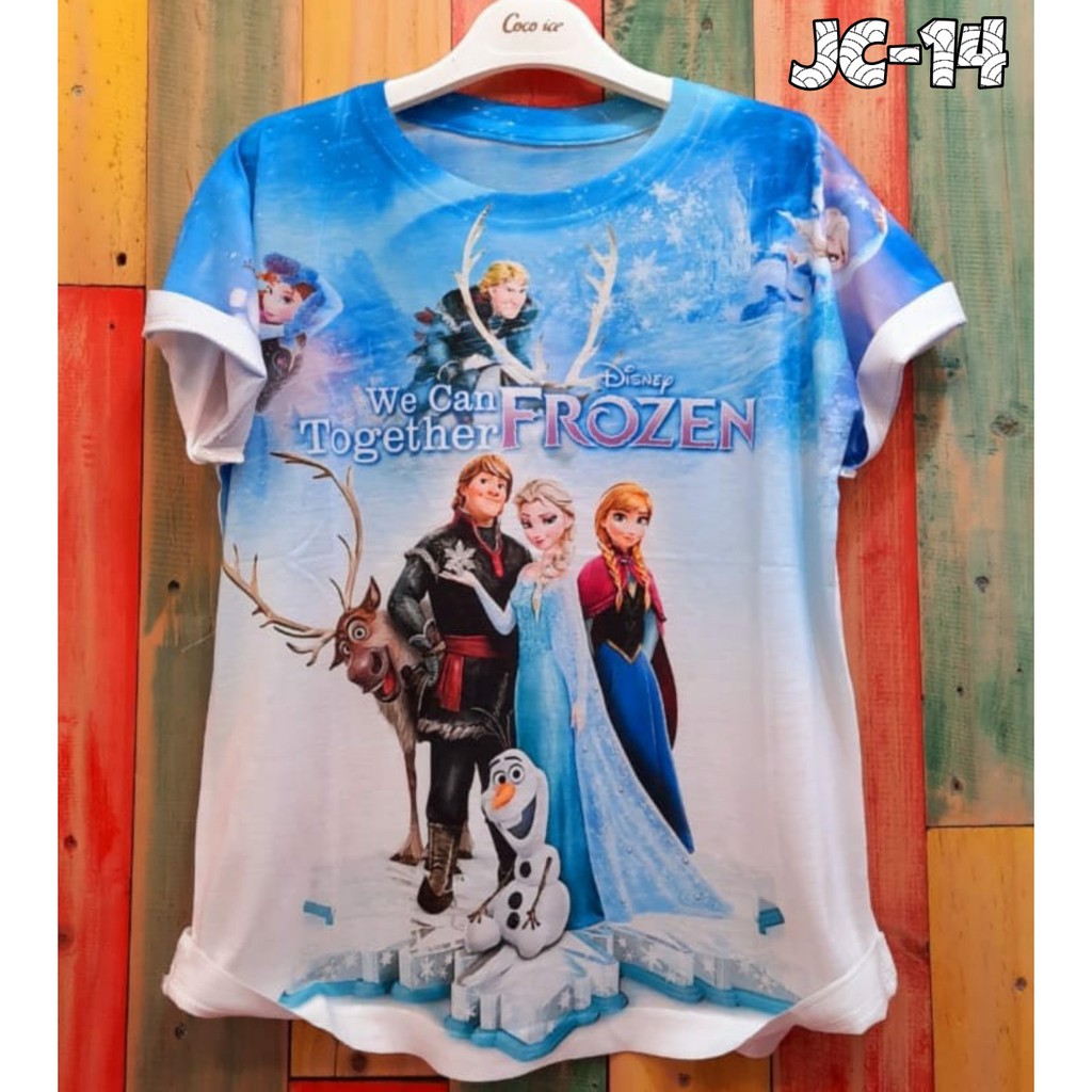 Coco Ice Kaos Anak Jumbo Frozen